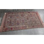 Fringed patterned rug,