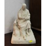 19th century Parian figure of Sir Walter Scott based on the monument in Princes Street,