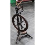 Mid 19th century spinning wheel