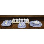 Spode Italian pattern dinnerware, tureens, cheese dish,