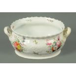 19th century floral decorated foot bath,