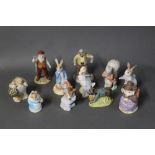 Eleven Beatrix Potter figurines by Beswick and Royal Albert