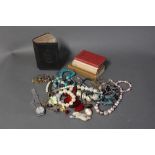 Box of costume jewellery,