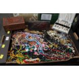 Box of costume jewellery