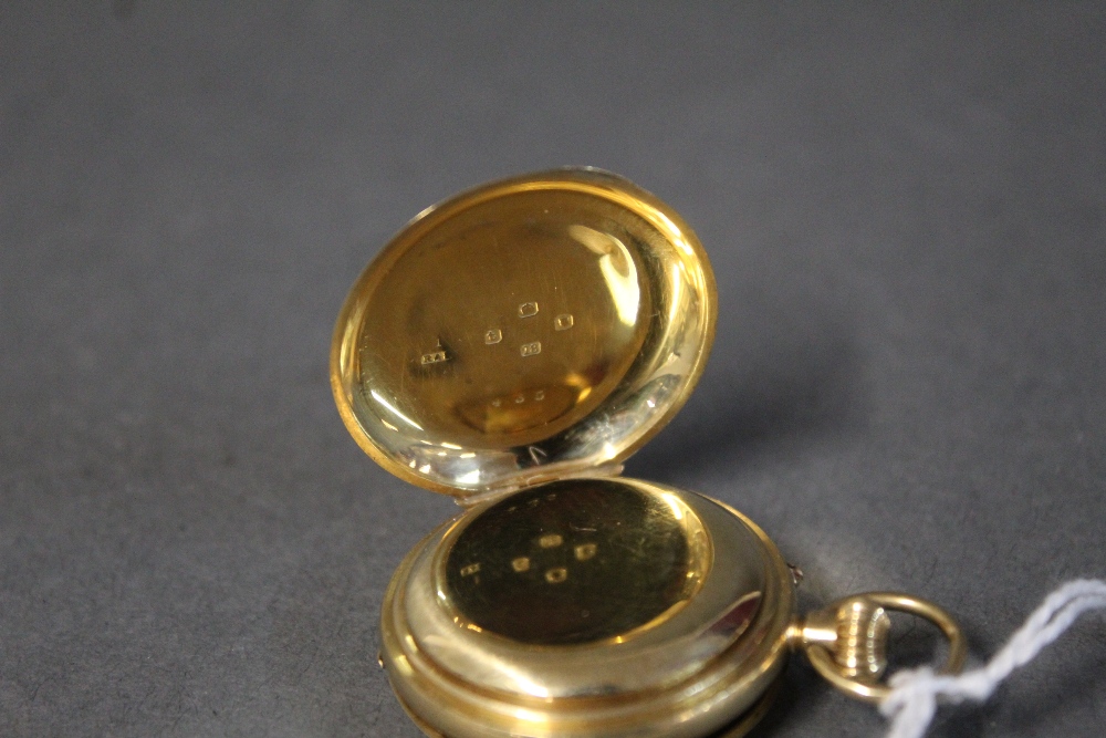 Mappins Regent Street, London, 18 ct gold half Hunter ladies pocket watch, overall weight 28. - Image 3 of 3