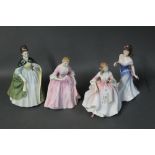 Four Royal Doulton figurines "Premier", "A Hostess of Williamsburg",