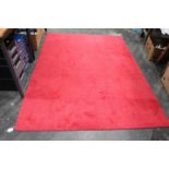 Red rectangular rug,