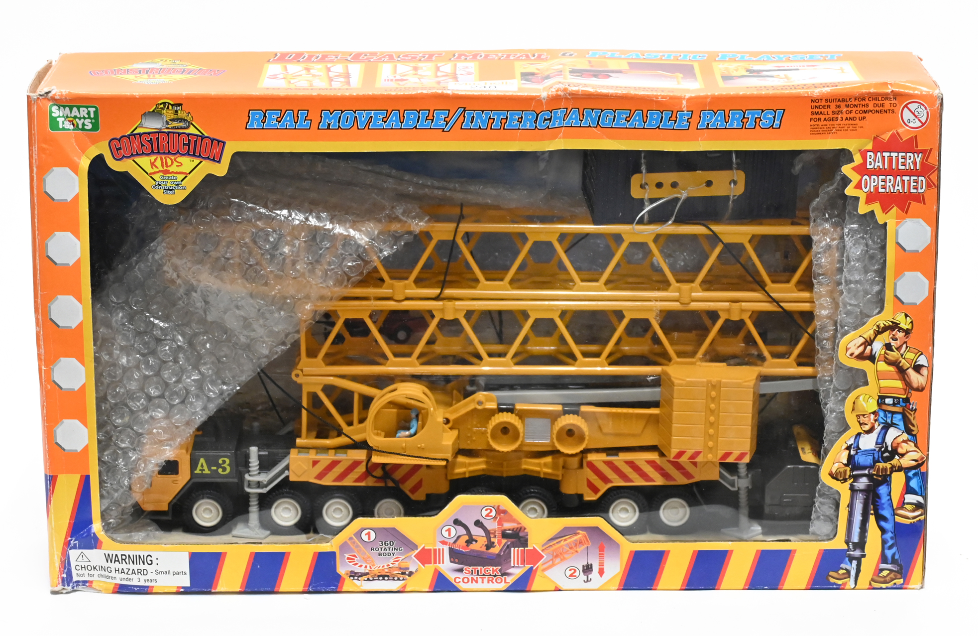 Construction kids Diecast metal and plastic playset