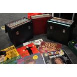 Three boxes of records, to include Hawaiian Paradise,