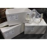 Three boxes of wall light fittings, Bermuda,