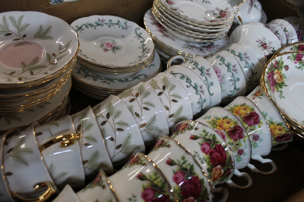 Two boxes of mixed tea sets, cups, - Image 3 of 3