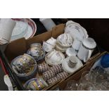 Box of coffee sets and part tea sets