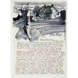 Percy Kelly (1918-1993), "Farm Rocklands", inscribed 15th July 1988, watercolour. 29.