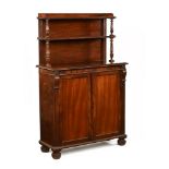 A Regency mahogany chiffonier, possibly Gillows of Lancaster, with tiered upstand,