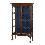 An Edwardian mahogany Georgian style display cabinet,