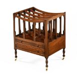 A George III style mahogany Canterbury,