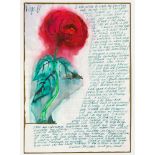 Percy Kelly (1918-1993), "New Flower", watercolour. 29.5 cm x 21 cm, unframed.