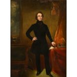 19th century Scottish School, oil painting on canvas, full length portrait of a gentleman.