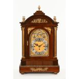 A large Edwardian triple fusee bracket clock by Webber Liverpool,
