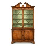 A George III style mahogany bookcase,