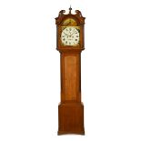 A George III longcase clock, with eight day striking movement by W Durham Dunbar,