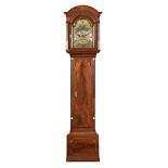 A George III mahogany longcase clock, with eight day striking movement by Peter Paulson London,