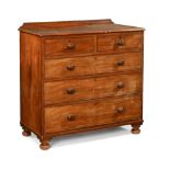 A Victorian mahogany chest of drawers,