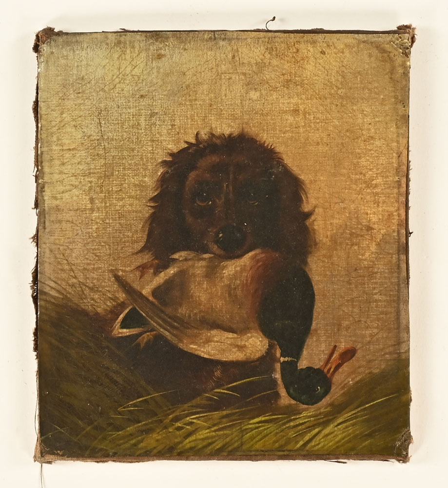 British School late 19th century, a study of a chicken, oil on canvas. - Image 4 of 9