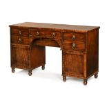 A Georgian mahogany sideboard,