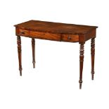 A late Georgian mahogany side table,
