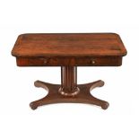 A Regency/William IV mahogany library table,