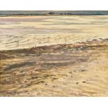 June Bennett (1935-2013), oil on canvas "Tidal Patterns" Solway.