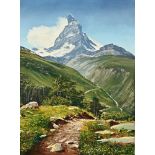 Arthur T Blamires (born 1930), "The Furgg Valley and Matterhorn", signed lower right,