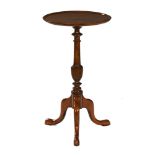 A Mahogany wine table, with moulded edge,