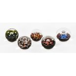 A collection of Caithness paperweights, to include the designs Mars, Jupiter, Mercury and Neptune,