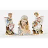 A pair of Victorian porcelain figures,