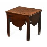 A George III mahogany commode,