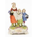 A Yardley's Old English Lavender porcelain chemist shop advertising group. Height 31 cm.