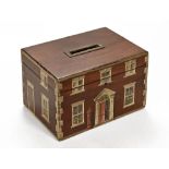 A 19th century mahogany box,