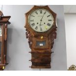 Joseph Moore of Kendal walnut cased wall clock