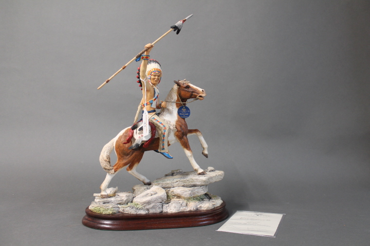 Border Fine Arts limited edition figure "High Point" by the sculpture Keith Sherwin,