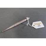Baker & Son sterling silver propelling pencil