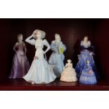 Six Coalport figurines including Bianca, Julie,