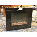 An XPO Logistics wall mounted log burning effect electric heater