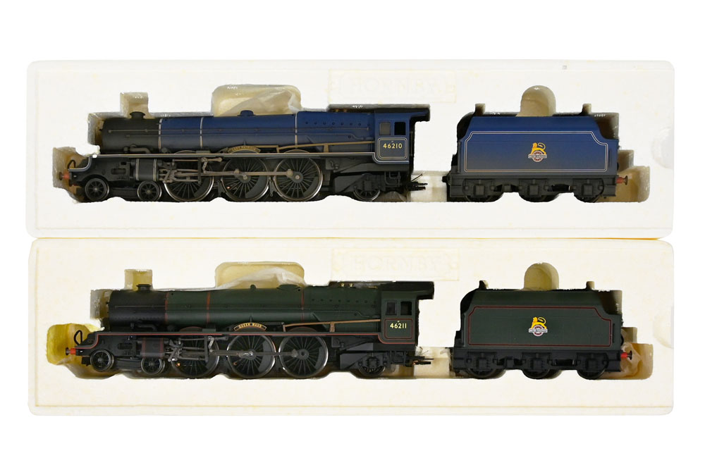 Two Hornby 00 gauge Princess Royal class steam locomotives,