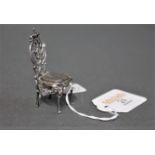 Miniature silver chair (1897)