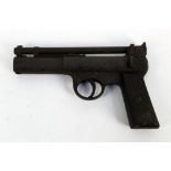 A Webley Senior First Model circa 1930-1935 air pistol, with a 6 1/2" barrel,