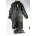 5 Camouflage three quarter length waterproof jackets.