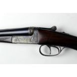An AYA XXV 12 bore side by side shotgun, with 25" barrels, 70 mm chambers,