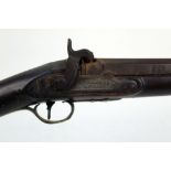 Dunderdale & Mabson a percussion single barrelled sporting gun,